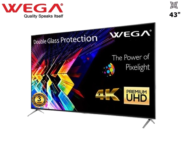 WEGA 43" UHD 4K ANDROID SMART LED TV