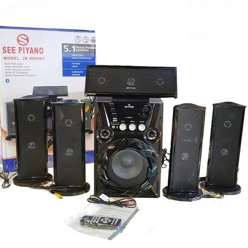 See Piyano JB-9900BT 5.1 Channel Home Theater Speaker System