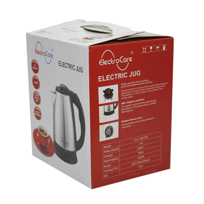 Electro Care ECJ-1801 Electric Heat Kettle - 1.8 Ltr