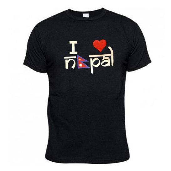 I love Nepal Printed T-Shirt For Men